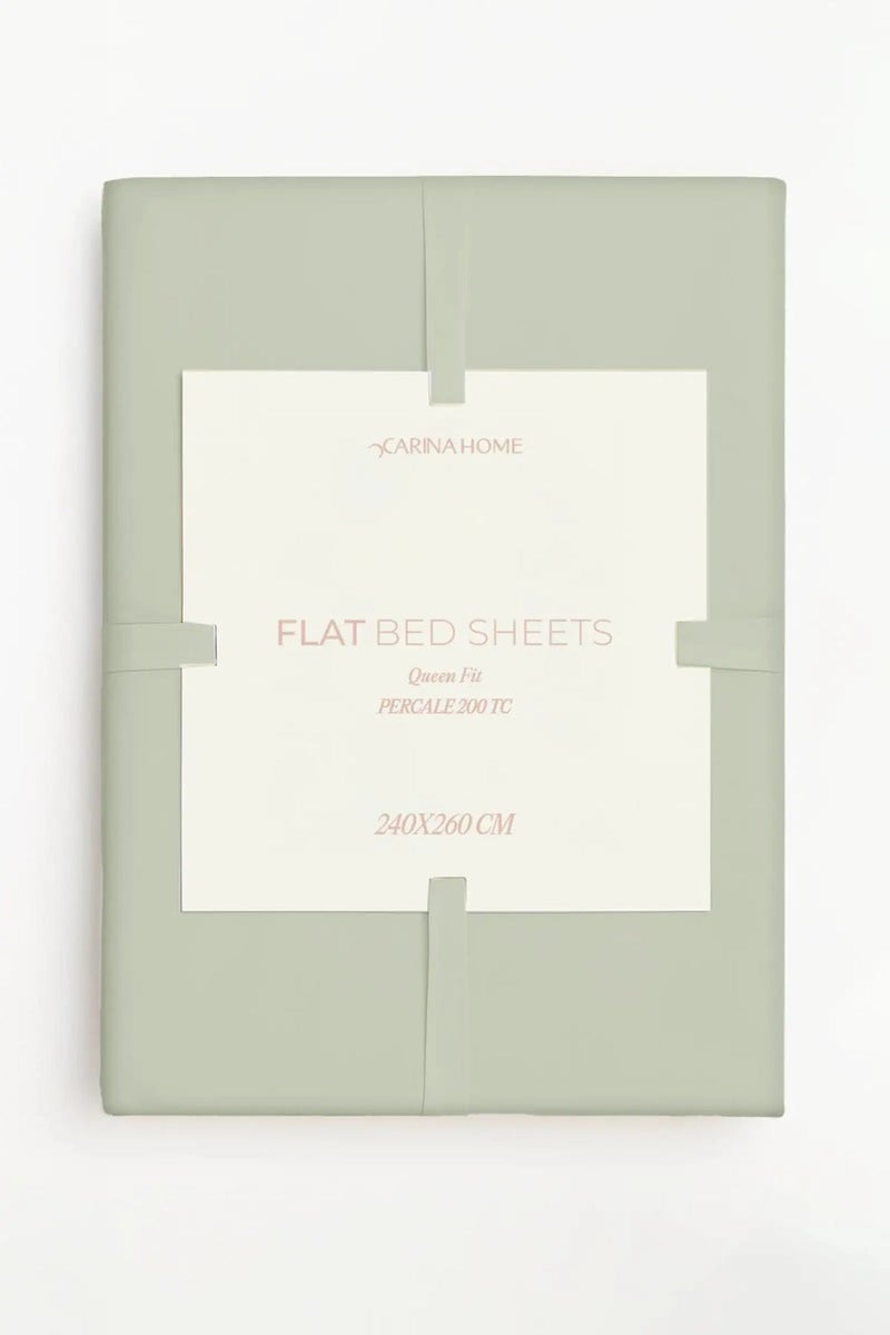 Carina Percale Flat Queen Bedsheet (TC200) - Image 2
