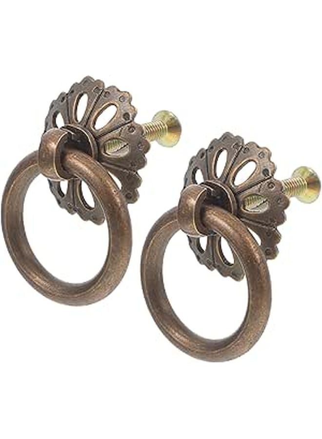 Black Alloy Replacement Furniture Pulls 2pcs Cabinet Knobs Drawer Handles Home Decor - Image 1