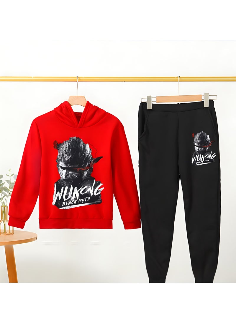 MQD Black Myth Wukong Hooded Sweatshirt Sports Suit