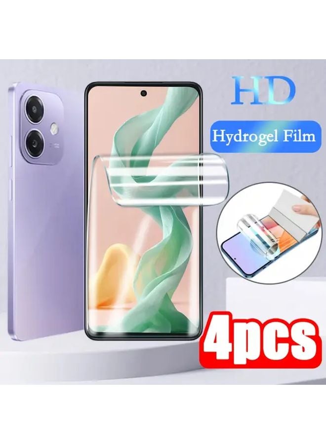 OPPO A18 Screen Protector 4 Pack Hydrogel Film Anti Fingerprint Anti Scratch - Image 1