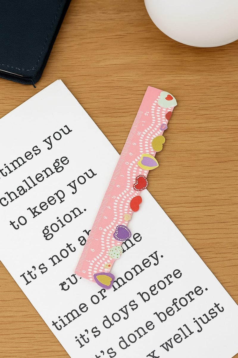 شير ذا لوف  مسطرة خشبية من Share The Love مقاس 15 سم - مسطرة قياس خشبية متينة للطلاب والمعلمين والفنانين والحرفيين - مثالية للهندسة والرسم والأعمال المدرسية - Image 2