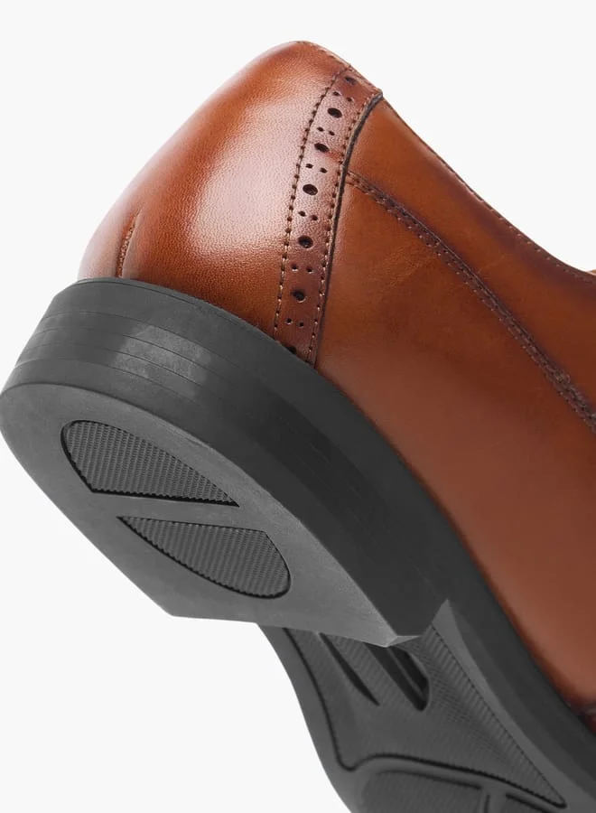 Le Confort Mens Textured Lace-Up Derby Shoes