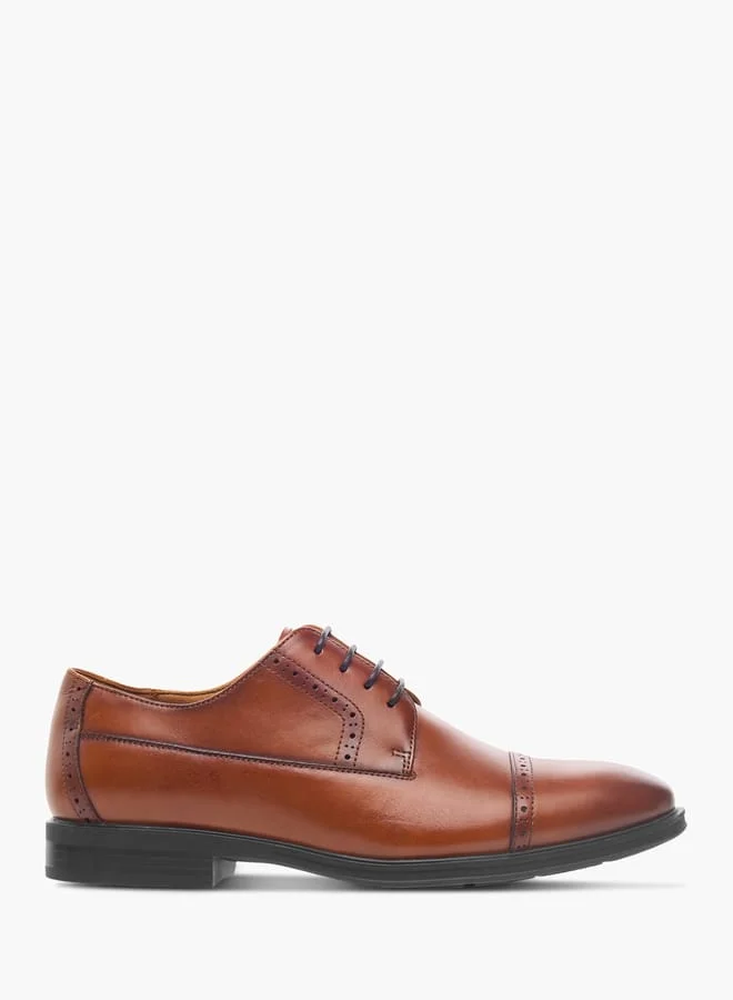 Le Confort Mens Textured Lace-Up Derby Shoes