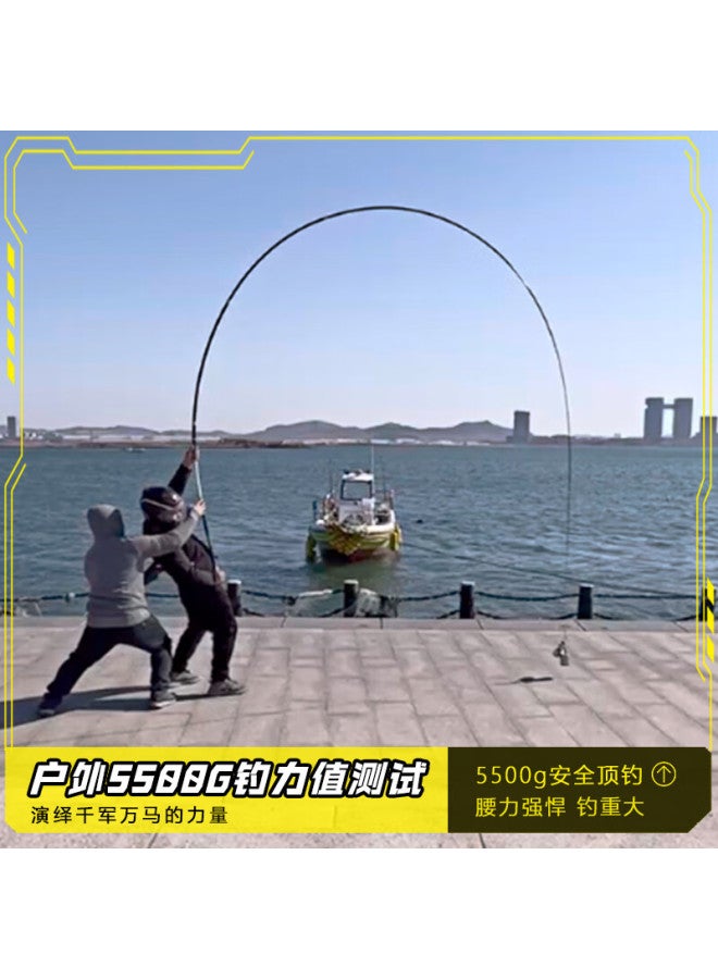 Fishing King Diaoyu Bahan S Big Fish Rod, Hand Rod For Black Pit Carp And Sturgeon, Grass Carp Fishing Rod, 6.3m - Image 1