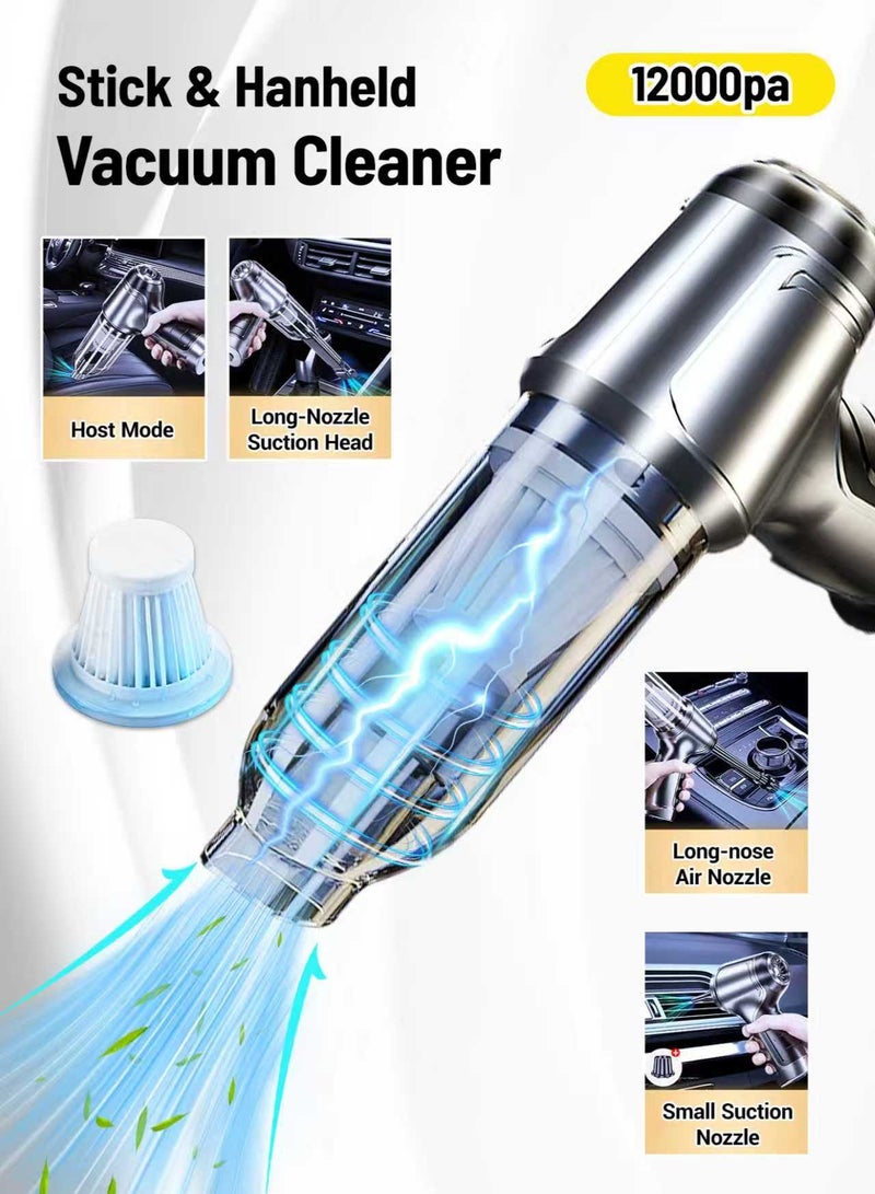 Dual-Function 2-in-1 Car Vacuum Cleaner Powerful Air Blower and Vacuum Compact Handheld Home Use High-Power Dust Blower Vacuum Cleaner - Image 1