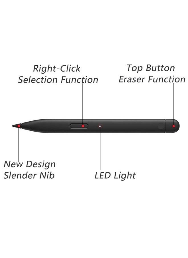 Dogxiong - Slim Pen 2 Compatible for Microsoft Surface Pro 8 Pro 9 Pro X, Stylus Pen Compatible for Surface Laptop Studio, Pinpoint Accuracy & Real-time Writing(No Charging Dock) - Image 1