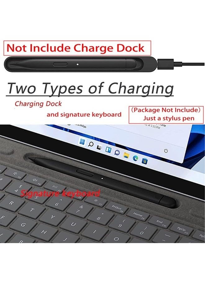Dogxiong - Slim Pen 2 Compatible for Microsoft Surface Pro 8 Pro 9 Pro X, Stylus Pen Compatible for Surface Laptop Studio, Pinpoint Accuracy & Real-time Writing(No Charging Dock) - Image 1