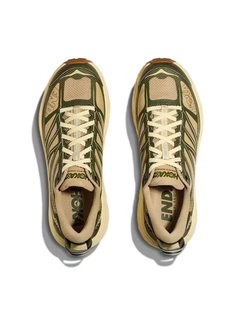 هوكا ون ون حذاء الجري الخارجي مافيت سبيد 2 بني/أخضر للرجال/النساء. - Image 4