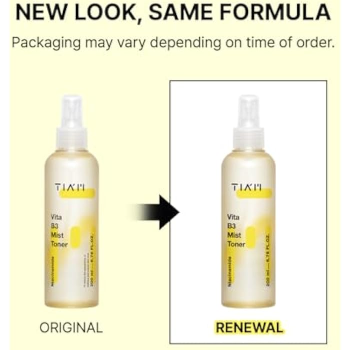 TIA'M Vita B3 Mist Toner, 6.76 fl oz, Glow Boosting Facial Spray with Niacinamide, Tranexamic Acid, and Vitamin C for All Skin Types, Hydrating & Refreshing, Korean Skin Care - Image 2