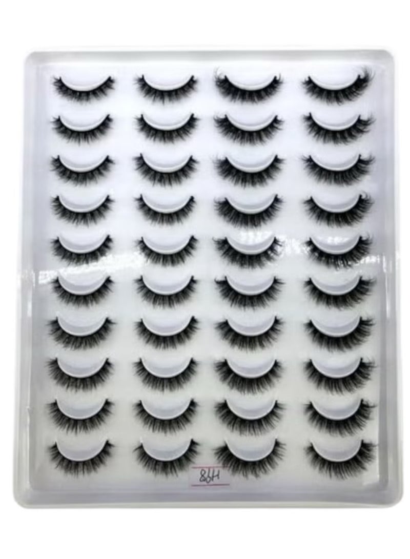 Shein A pair of luxurious, fluffy faux fur eyelashes with a natural look - Image 1