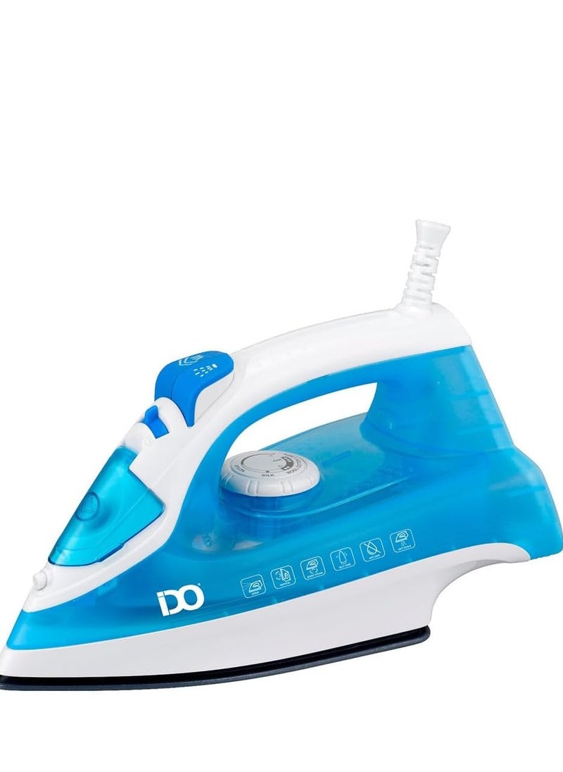 IDO IDO Steam Iron Ceramic 2200 W Blue/White 280 ml water tank SI2200-BWH  - Image 1