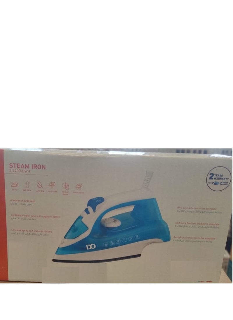IDO IDO Steam Iron Ceramic 2200 W Blue/White 280 ml water tank SI2200-BWH  - Image 5