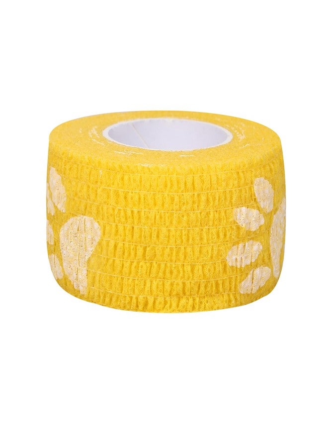 A-Tape Breathable Self Adhesive Cohesive Bandage for Humans & Pets (Dogs, Cats, Birds) – (2.5 cm X 4.5 mtr, Pack of 4) (Yellow Paw) - Image 3