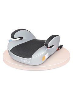 Nurtur Enzo Kids Booster Seat – Arm Rest - Isofix Fitting – Universally Fit – Wide Cushioned Base Suitable From 4 Years To 12 (Group 2/3), Light And Dark Grey  - Image 1