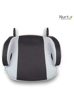 Nurtur Enzo Kids Booster Seat – Arm Rest - Isofix Fitting – Universally Fit – Wide Cushioned Base Suitable From 4 Years To 12 (Group 2/3), Light And Dark Grey  - Image 5