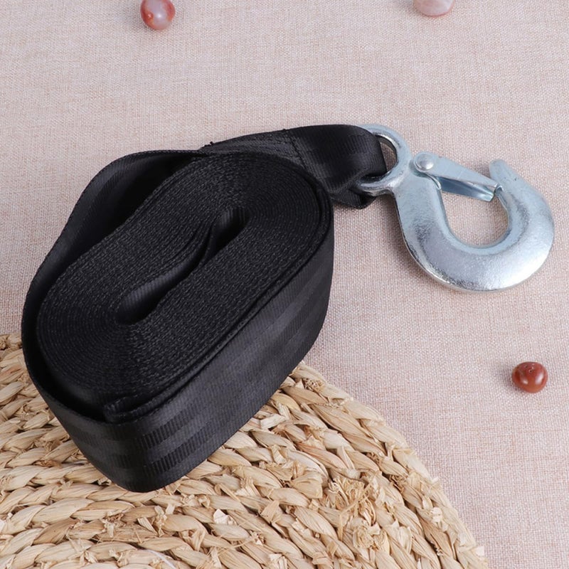 LABRIMP Heavy Duty 2-ton 6-Meter Elastic Nylon Tow Strap with Hook, Winch Rope for Car and Truck Towing, Sturdy Vehicle Strap for Off-Road and Trailer Use - Image 5
