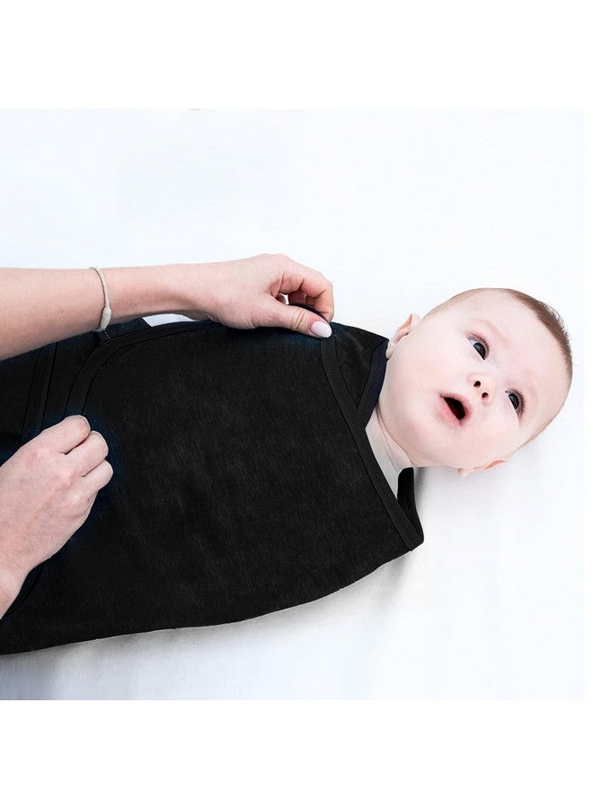 Benoxine Baby Swaddle Blankets,Soft and Cozy Organic Cotton Black Swaddle Wrap Receiving Blankets for Baby Girl Boy, 0-3 Months - Image 4