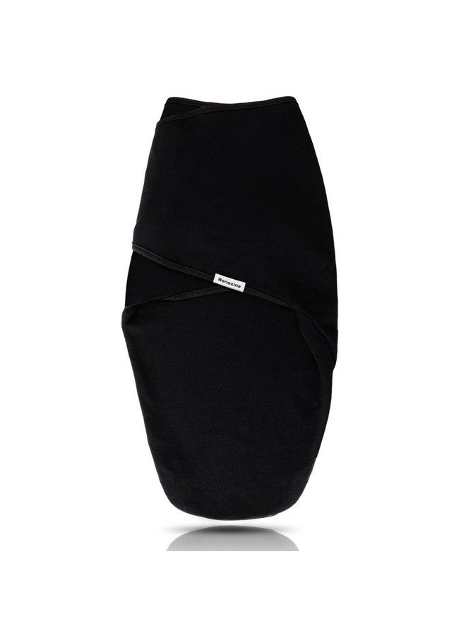 Benoxine Baby Swaddle Blankets,Soft and Cozy Organic Cotton Black Swaddle Wrap Receiving Blankets for Baby Girl Boy, 0-3 Months - Image 1