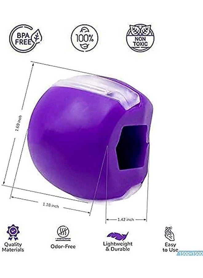 Bhavyam Jawline Exerciser Tool Men Womensilicone Jaw Face Neck Toner Shaper Exerciser Chew Ball Tools Equipment For Your Face Look Younger And Healthierjaw Toner Liner Exerciser(Multi/Small/1Pcs)  - Image 4