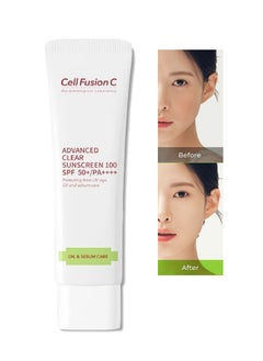Cell Fusion C Advanced Clear Sunscreen 100, SPF 50+ PA++++, Oil and Sebum Care  - Image 1