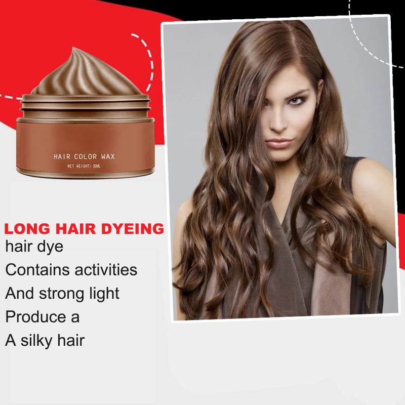 EELHOE 30ml Hair Color Wax Hair Dye Cream Disposable Instant Hair Coloring Hair Discoloration Fashionable Hair Color - Image 4