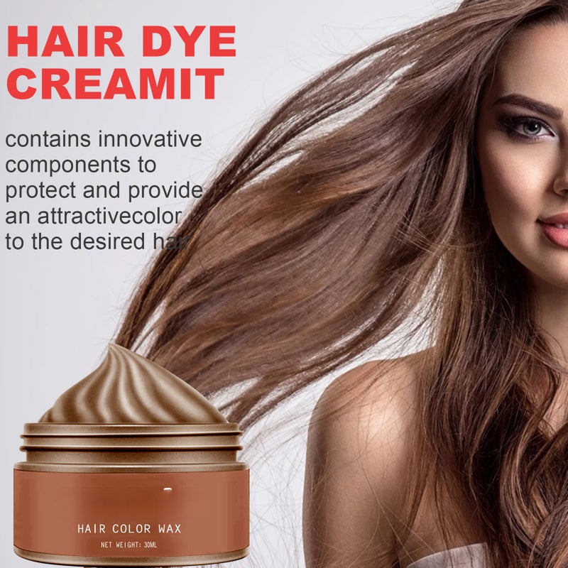 EELHOE 30ml Hair Color Wax Hair Dye Cream Disposable Instant Hair Coloring Hair Discoloration Fashionable Hair Color - Image 5