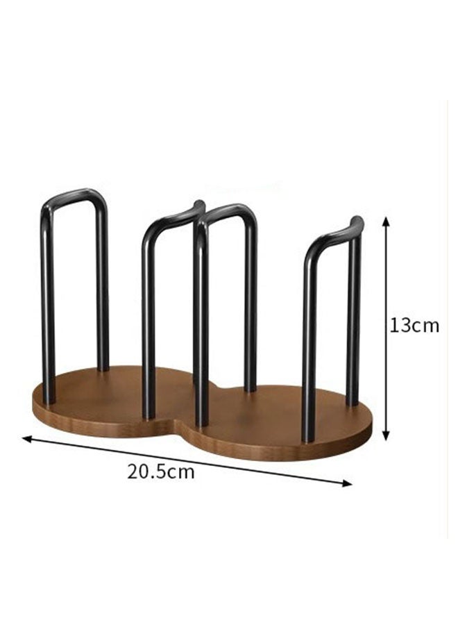 Double Paper Cup Dispenser, Disposable Paper Cup holder, Dual Compartment Paper Cup Holder, Countertop Coffee Tea Cup Organizer, Stackable Desktop Cup Holder Stand, Disposable Cup Storage Rack, Mouthwash Rinsing Cup Holder, Draining Tray, Kitchen accessories, Durable, Space-Saving Design for Home, Office and Coffee Stations - Image 5