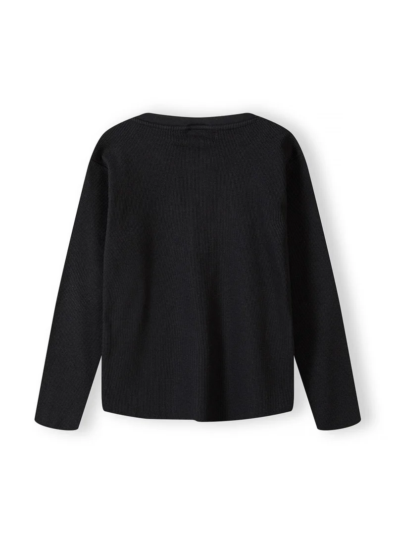 مينوتي Small Kids Boys  Waffle Henley Tee