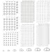 Caffox 7 Sizes Self Adhesive Ivory White Hair Pearl Stickers Caffox 2032 Pieces Stick on Pearls Gems for Hair Face Makeup Eye Crafts Wedding - Image 2