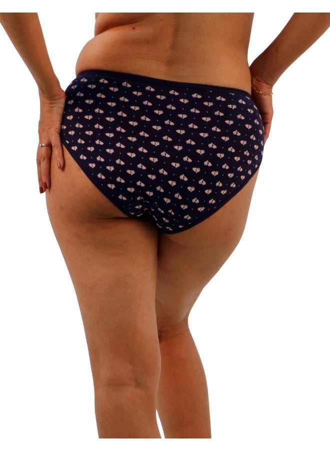 JOANNA JOANNA D087 Women's Multiple Design Mid Rise 6-Pack Panties, Multicolor  - Image 4
