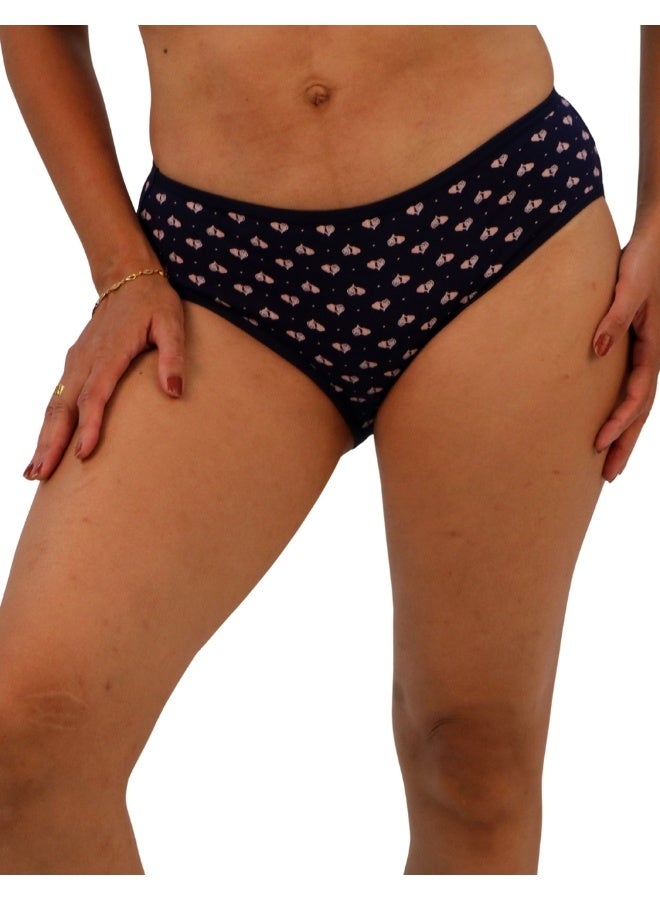 JOANNA JOANNA D087 Women's Multiple Design Mid Rise 6-Pack Panties, Multicolor  - Image 2