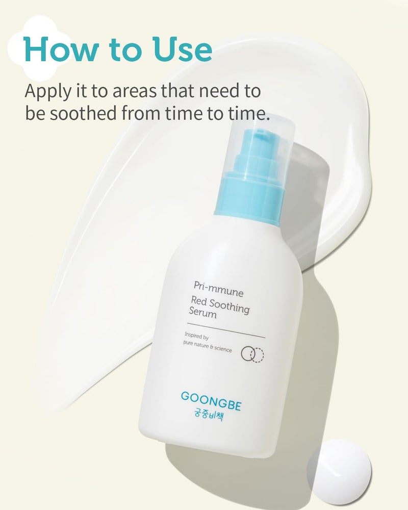 goongbe Primmune Red Soothing Serum  Korean Baby Soothing Serum  Lightweight Gel Lotion  Refreshing  Cooling Gel for Instant Skin Relief for Newborns Babies and Toddlers 507 floz - Image 5
