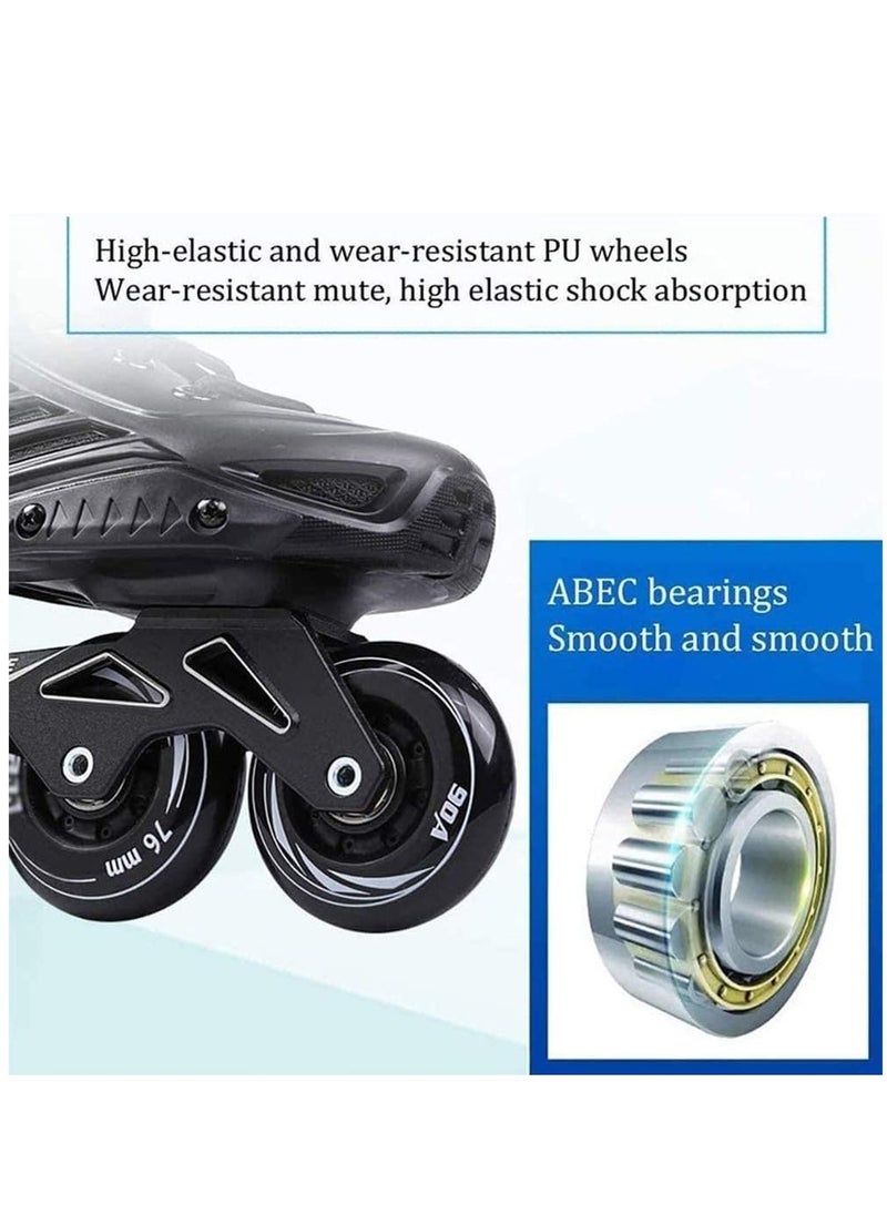 Generic - Professional Single Row Roller Blades Speed Skating Shoes ( Size 40 ) - Image 1