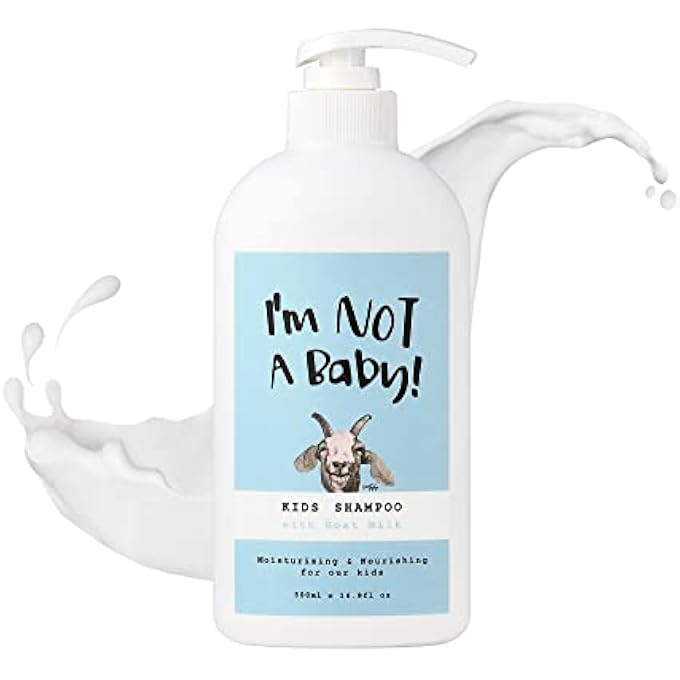 I'm NOT A Baby! KIDS SHAMPOO, 16.9 FL OZ, GOAT MILK, DERMATOLOGIST TESTED, ZERO SILICON, PETA CRUELTY- & ALLERGEN-FREE, GENTLE FOR KIDS - Image 1