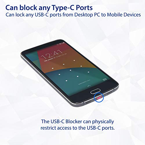Syba 4 Piece USB-C Type-C Port Blocker with Removal Tool SY-ACC20222 - Image 4