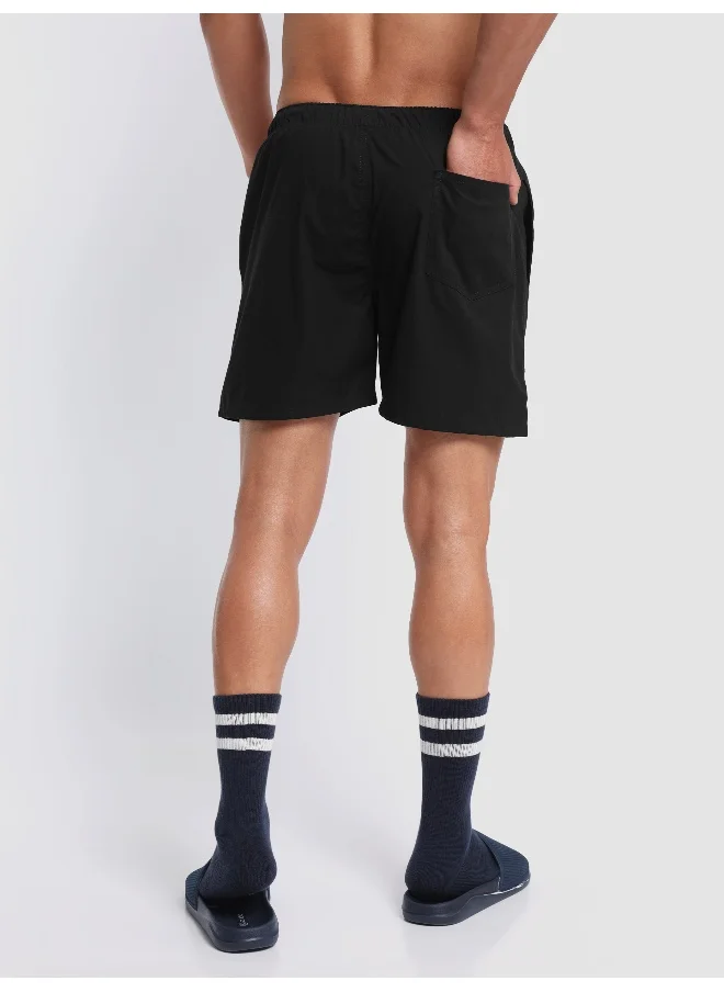 Beyoung Plain Black Mens Boxer