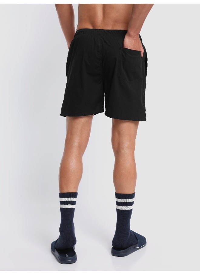Beyoung Plain Black Mens Boxer  - Image 2