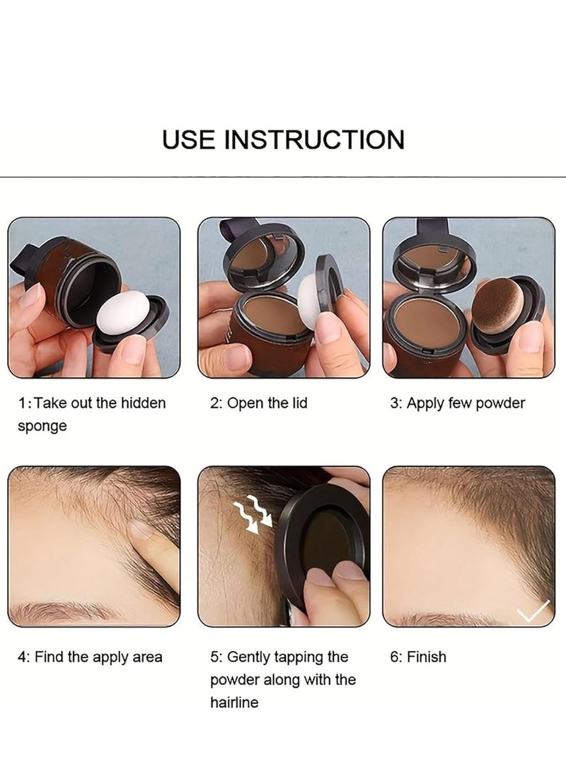 VERONNI Enhance Hairline Powder, Hairbear Hair Filler,Hairline Shadow Powder,Hairline Powder Instantly Conceals,Instant Volume&scalp Coverage for Thinning Hair,Fast & Full Care, 100% Water Sweat Resistant - Image 2