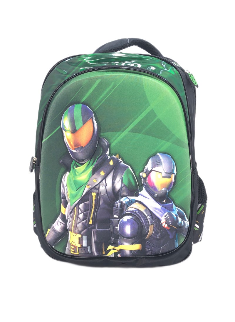Boys 16-inch 3D School Backpack Set with Lunch Bag and Pencil Case: Cool Character Design