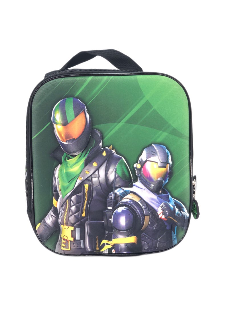 Boys 16-inch 3D School Backpack Set with Lunch Bag and Pencil Case: Cool Character Design