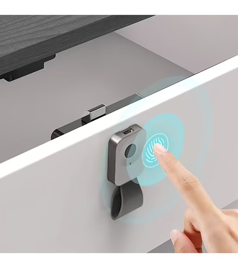 20 قفل بصمة ذكي من نوع BK10، قفل أمان حيوي بدون مفتاح، بطارية قابلة للشحن عبر USB، قفل باب ذكي مضاد للسرقة. - Image 2