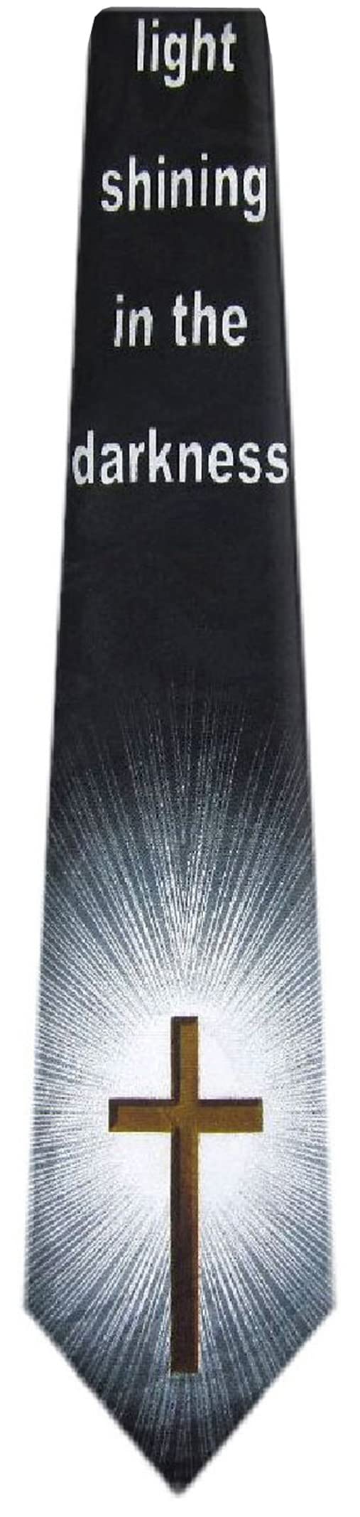BUYYOURTIES CH-349 - Mens Novelty Christian Necktie - Black Brown - Image 5