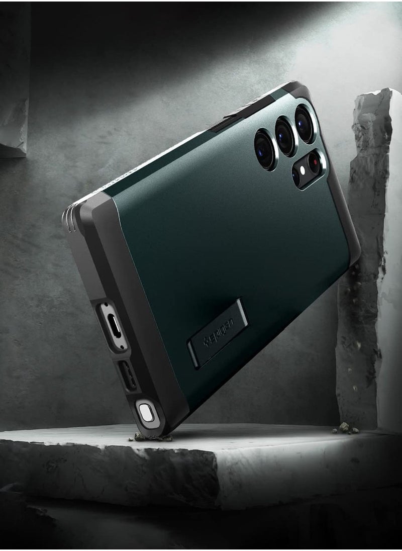 Tough Armor for Samsung Galaxy S23 ULTRA Case Cover with Extreme Impact Foam - Abyss Green