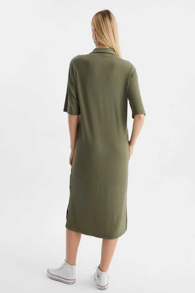 الكسندر جاردي Ribbed Polo Dress