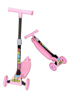 AGD AGD Folding Kick Scooter 3 Wheels Height Adjustable with Comfortable Non-slip Handle for Unisex Kids  - Image 1