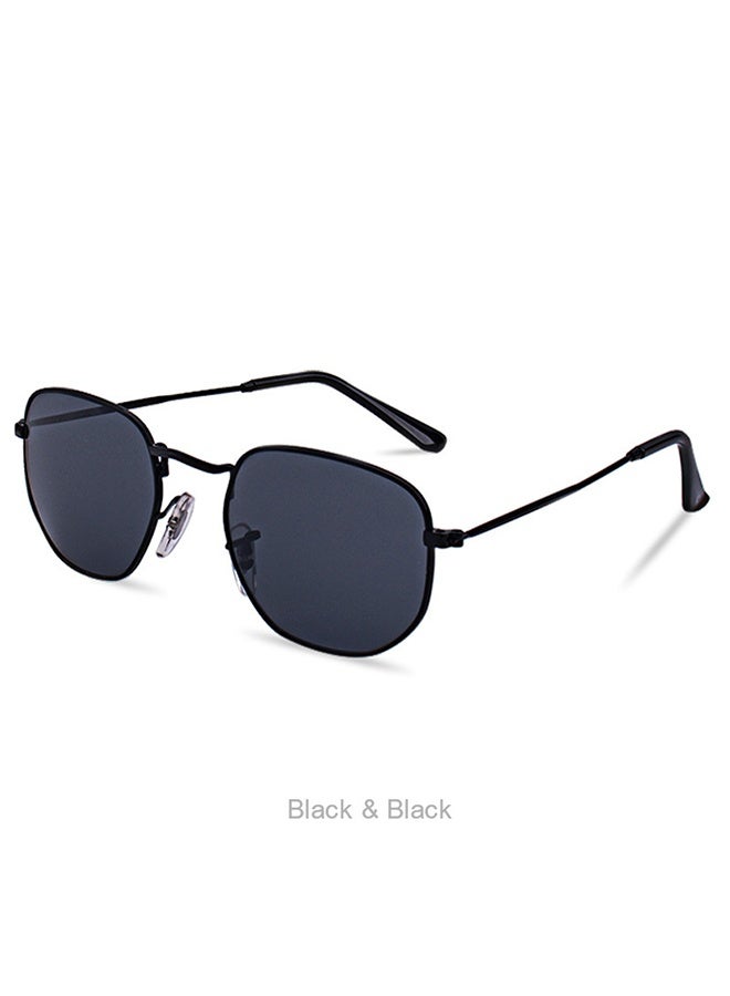 High Quality Large Frame Fashionable Sun Protection Uv Protection Women's Sunglasses ins new metal sunglasses anti-ultraviolet strong light big face slim sunglasses anti-radiation men and women - Image 1