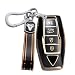 Ysbxitu 4 Buttons Remote Key Fob Cover with Keychain Fit for Mitsubishi Smart Key Shell Case Compatible with Mitsubishi Outlander 2021 2022 2023 2024 Keyless Key Sleeve Key Protective CoverBlack - Image 2