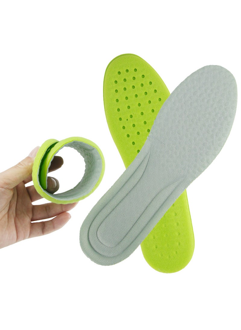 Generic Standing God Shoes Pads Soft Bottom Mens Long Standing Not Tired Thickened Sports Shock Absorption Womens Anti-odor Green [1 pair]] 