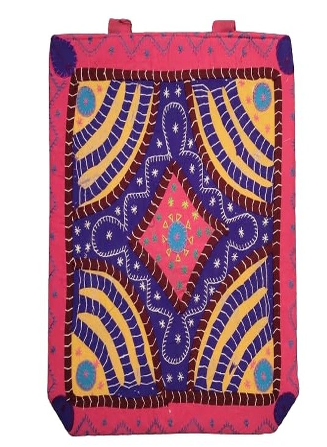INDIACRAFT Cotton Jaipuri Handicraft Womens Sling Bag. (Red) - Image 5