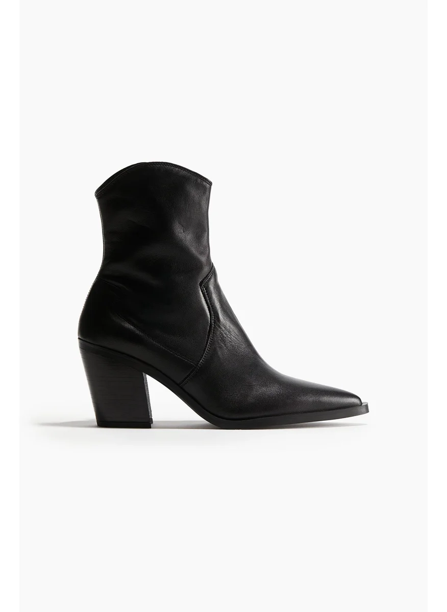 اتش اند ام Leather Cowboy Boots